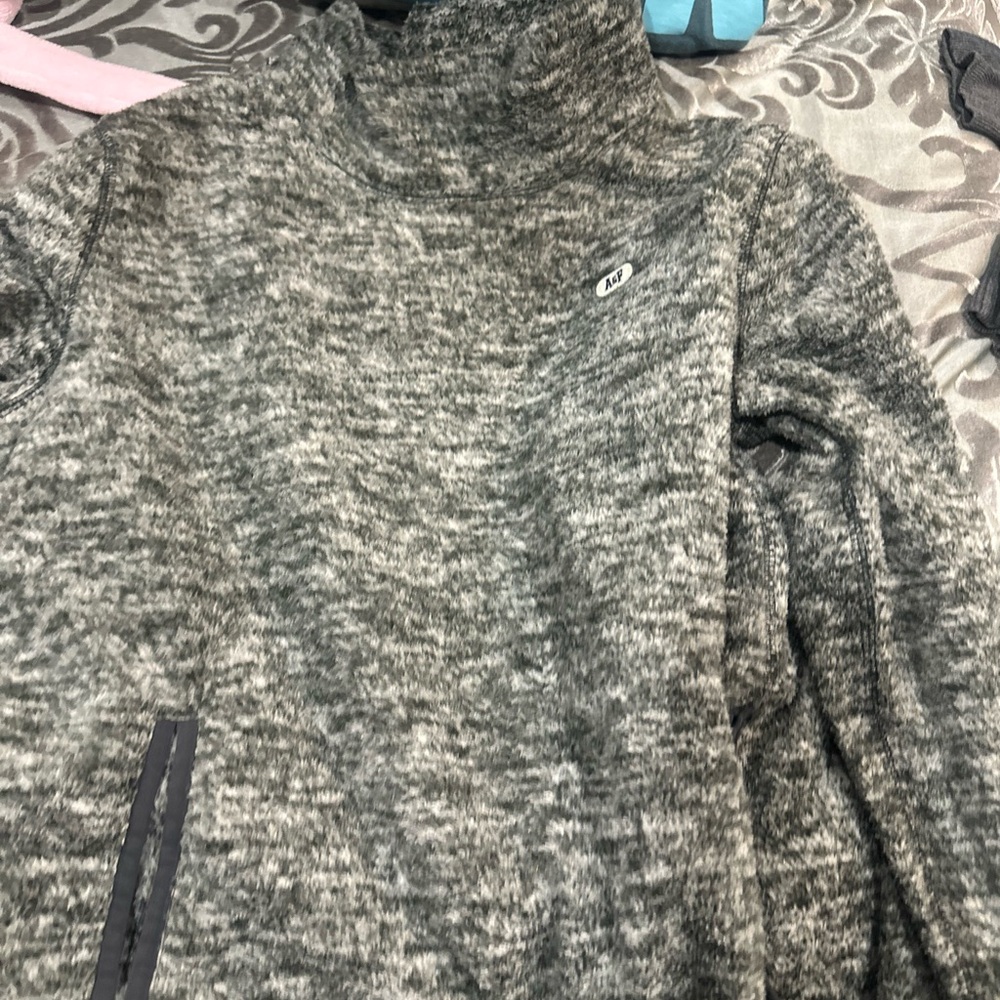 Abercrombie & Fitch Gray Cowl Neck Sweater